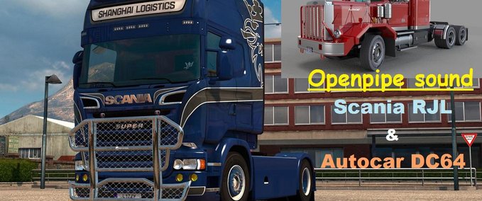 Mods [ATS] OPENPIPE SOUND SCANIA RJL & AUTOCAR DC64 (1.36.X) American Truck Simulator mod