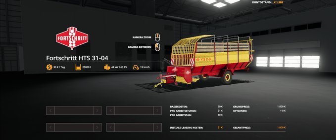 Ladewagen Fortschritt HTS 31-04 Landwirtschafts Simulator mod