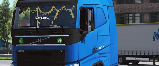 Volvo Vorhänge für Eugene's Volvo FH4 [1.36.x] Eurotruck Simulator mod