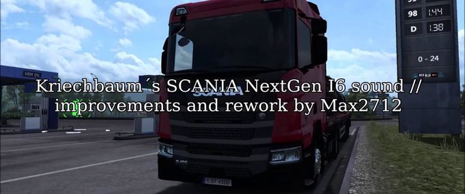 Sound Scania NextGen I6 Sound Verbesserung und Überarbeitung [1.36.x] Eurotruck Simulator mod