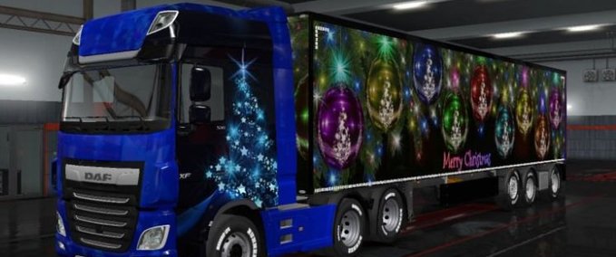 Skins Weihnachts - Skins für den KI Straßenverkehr 1.36.x Eurotruck Simulator mod