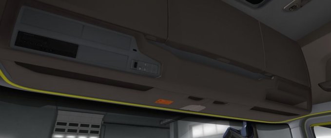 Interieurs Scania S & R 2016 Grau - Gelbes Interieur [1.36.x] Eurotruck Simulator mod
