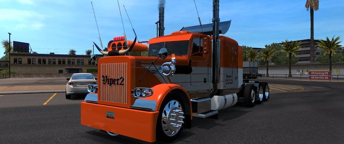 Trucks [ATS] PETERLBILT 389 EDITION CUSTOM DANGER [1.36.X] American Truck Simulator mod