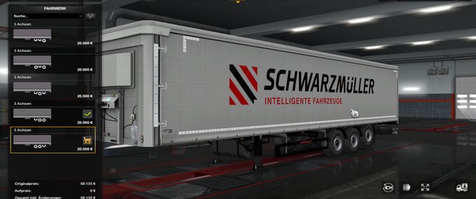 Trailer Schwarzmuller Slot mod V 0.29 Eurotruck Simulator mod