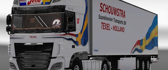 DAF DAF JELLE SCHOUWSTRA [1.36.X] Eurotruck Simulator mod