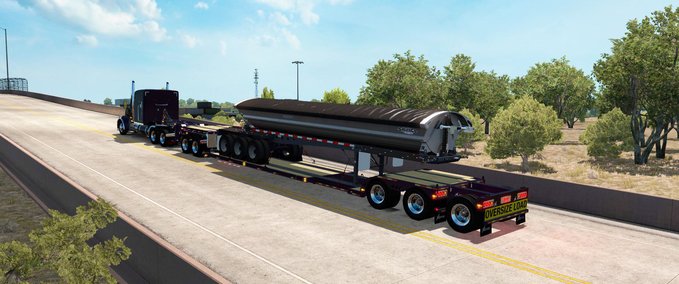 Trailer LOWBED XL 90 MDE 1.36.X American Truck Simulator mod