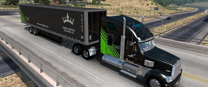 Trucks [ATS] FREIGHTLINER CORONADO V1.2 (FIX) [1.36.X] American Truck Simulator mod