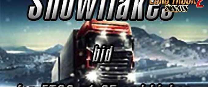 Sonstige Schneeflocken Mod [1.35 - 1.36] Eurotruck Simulator mod