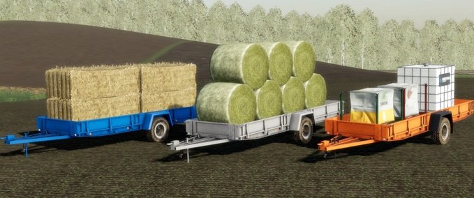 Ballentransport NP-25 Autoload Ballenanhänger Landwirtschafts Simulator mod