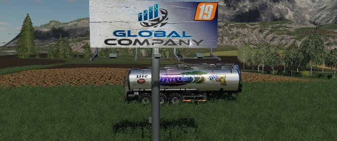 Gebäude BillBoard Global Company By BOB51160 Landwirtschafts Simulator mod