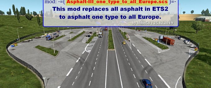 Maps Neue Asphalt-Texturen [1.36.x] Eurotruck Simulator mod