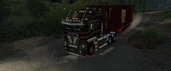 Trailer [ATS] D-TEC 40FT. CONTAINER ANHÄNGER [1.36.X] American Truck Simulator mod