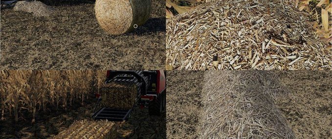 Maps Corn & Soybean Straw Bales Farming Simulator mod