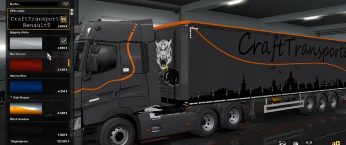 Skins CraftTransporte Trailer Grau Eurotruck Simulator mod