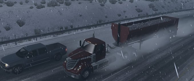 Mods [ATS] International Lonestar im Straßenverkehr [1.36.x]  American Truck Simulator mod