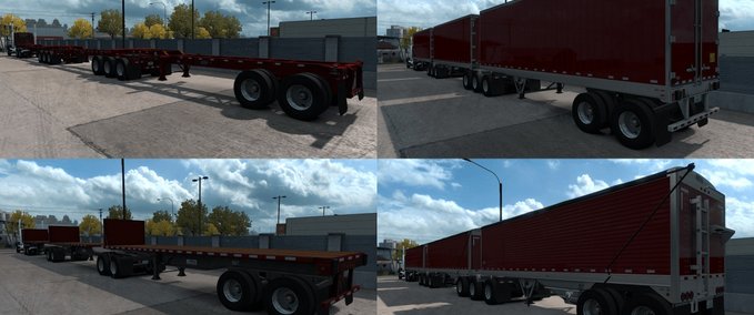Trailer Road Trains [MP-SP] [TruckersMP] [Multiplayer] 1.36.x American Truck Simulator mod