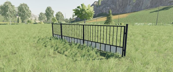 Objekte Black placeable gate Landwirtschafts Simulator mod