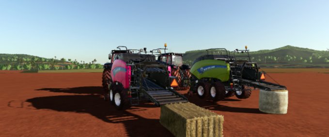 CRAZY +30m NewHolland BigBaler 1290 with RoundBale Mod Image