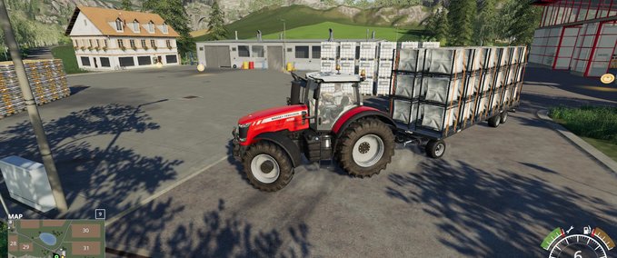 Anhänger Autoload Pack With 3 Tiers Of Pallet Landwirtschafts Simulator mod