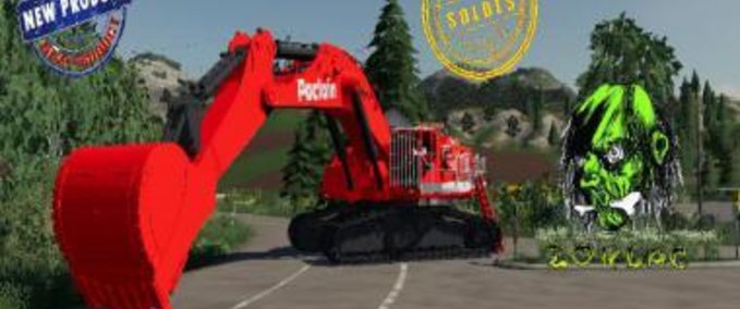 Exevators EXCAVATRICE POCLAIN 1000 Farming Simulator mod