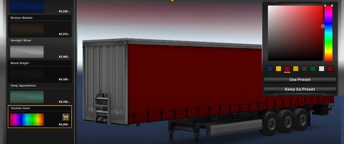 Trailer Editable 11 Own-Trailers Mod to make your own Paintjob Mod [1.36.x] Eurotruck Simulator mod