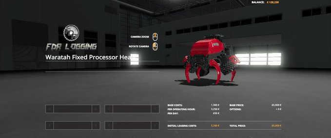 Anbaugeräte Waratah Fixed Processor Head Landwirtschafts Simulator mod