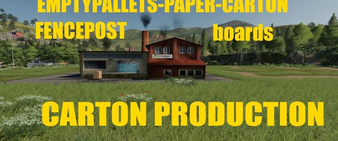 Gebäude mit Funktion CARTON PRODUCTION Landwirtschafts Simulator mod
