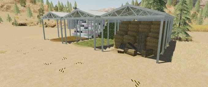 Gebäude Bale Storage Sheds Landwirtschafts Simulator mod