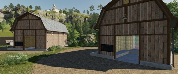 Gebäude Bale Storage Barns Landwirtschafts Simulator mod