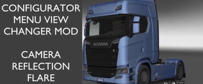 Camera Truck View Changer in Service Menu [1.36.x] Eurotruck Simulator mod