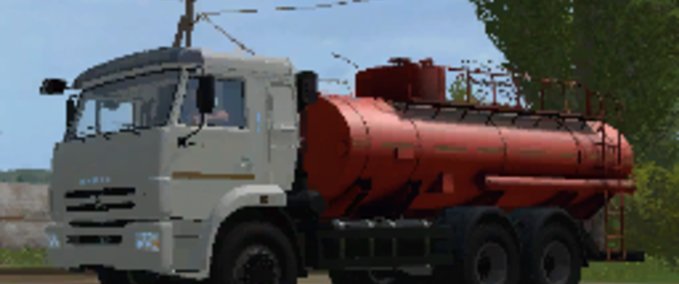 MAZ & Kamaz & Gaz KamAZ-65115 Fuel truck Landwirtschafts Simulator mod