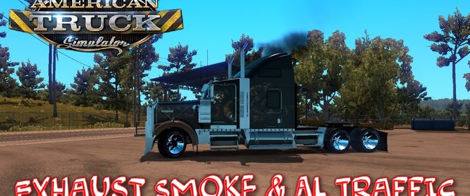 Trucks Exhaust Smoke &amp; Ai Traffic American Truck Simulator mod