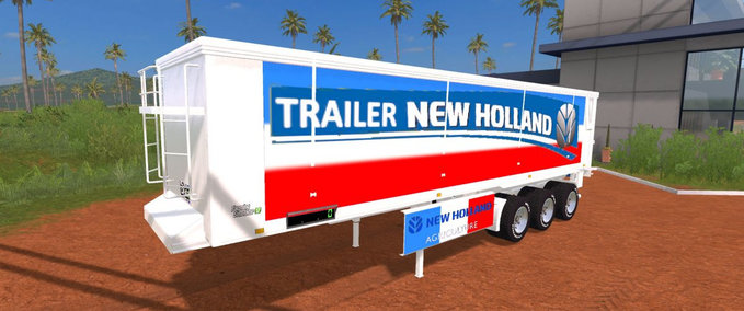Auflieger New Holland French Style Trailer Landwirtschafts Simulator mod