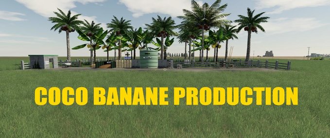 Gebäude mit Funktion COCO BANANE PRODUCTION Landwirtschafts Simulator mod