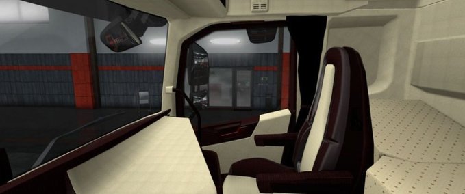 Interieurs Volvo FH 2012 Bordeaux - Beige Lux Interieur [1.36.x] Eurotruck Simulator mod
