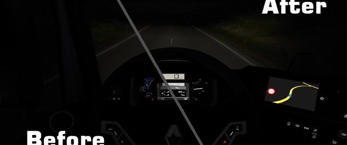 Sonstige Helligkeit für SCS LKWs Anzeigetafeln [1.36.x] Eurotruck Simulator mod