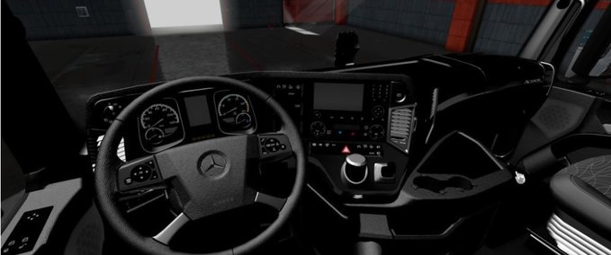Interieurs Mercedes Benz MP4 Schwarzes Interieur [1.36.x] Eurotruck Simulator mod