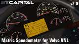 [ATS] Volvo VNL Metric Speedometer [1.36.x] Mod Thumbnail