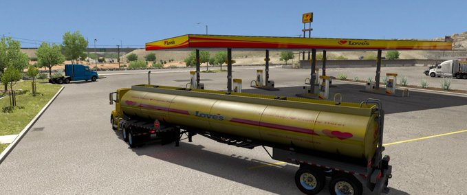 Trailer [ATS ] Besitzbare SCS Treibstoff Tanker von DNA Transport [1.36.x] American Truck Simulator mod