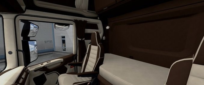 Interieurs Scania S & R CMI Braun - Beige Interieur [1.36.x] Eurotruck Simulator mod