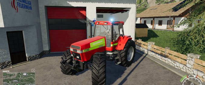 Feuerwehr CaseIH magnum 7200 Pro Feuerwehrtraktor Landwirtschafts Simulator mod