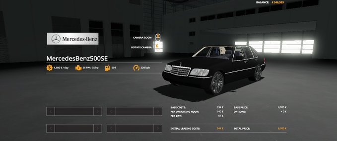 PKWs Mercedes-Benz W140 Landwirtschafts Simulator mod