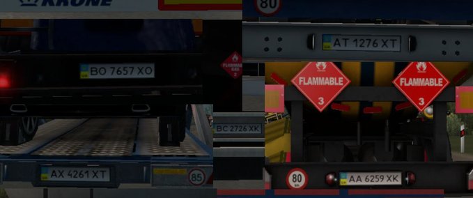 Sonstige Ukrainische Nummernschilder für ProMods 2.43 [1.36.x] Eurotruck Simulator mod