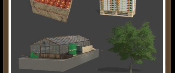 Platzierbare Objekte Produktions Pack (Obst und Gemüse) Landwirtschafts Simulator mod