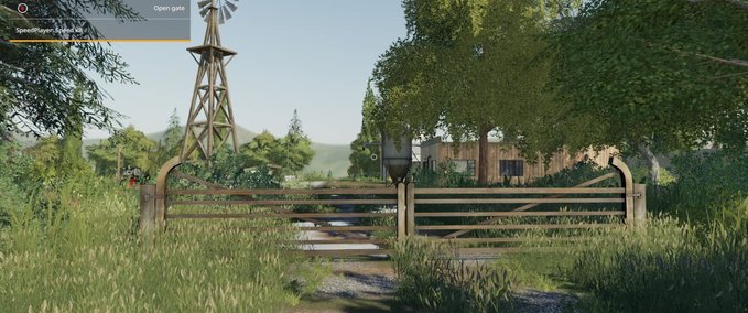 Objekte Placeable Wide Double Farm Gate LS 2019 Landwirtschafts Simulator mod