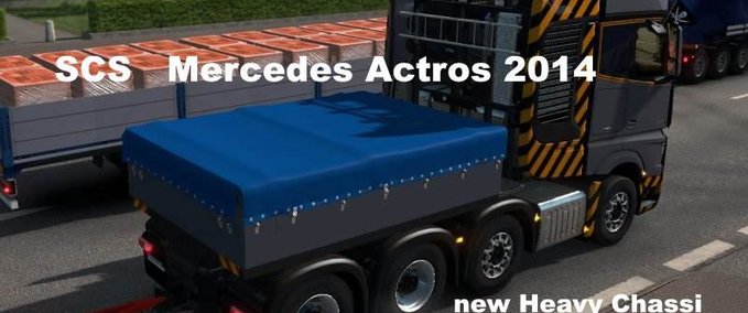 Mercedes MERCEDES ACTROS 2014 HEAVY CHASSI 8X4 + ANHÄNGER [1.36.X] Eurotruck Simulator mod