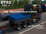 MERCEDES ACTROS 2014 HEAVY CHASSI 8X4 + ANHÄNGER [1.36.X] Mod Thumbnail