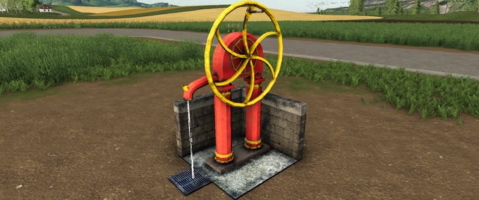 Platzierbare Objekte   alte Wasserpumpe Landwirtschafts Simulator mod