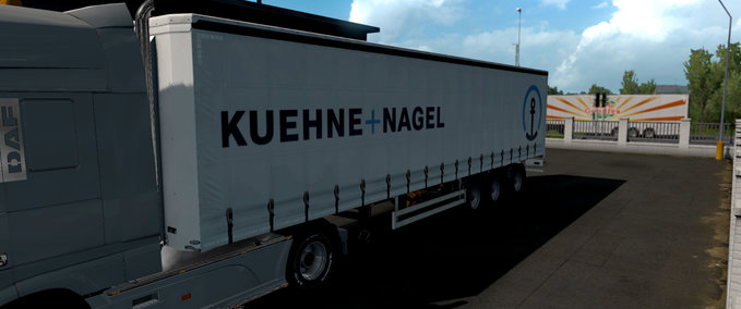 Skins Kuehne Nagel trailer skin Eurotruck Simulator mod