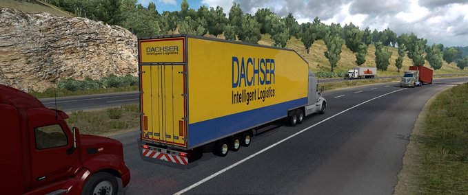 Trailer [ATS] Krone Doppeldecker Anhänger im Straßenverkehr [1.36.X] American Truck Simulator mod